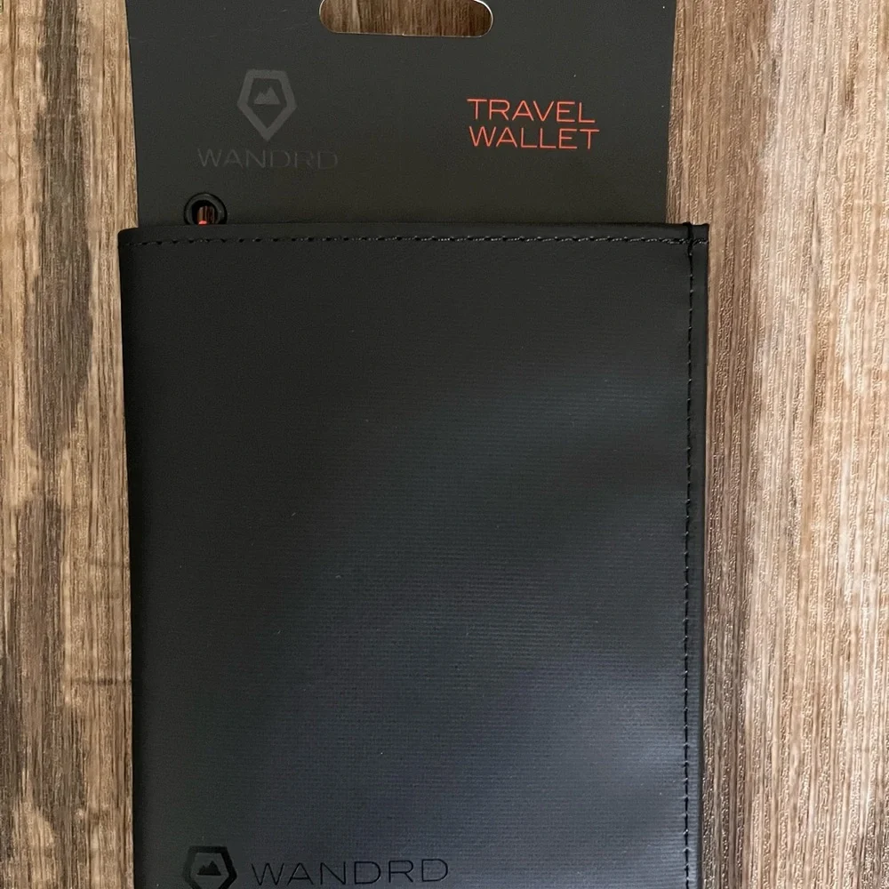 Black Travel Wallet Money Clip